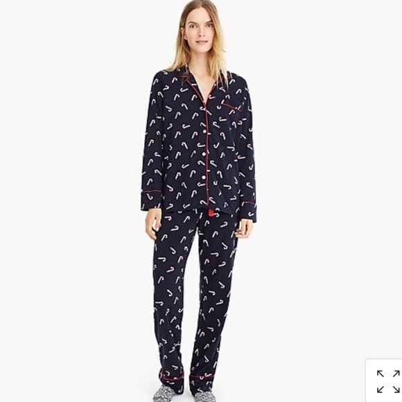 J. Crew Intimates & Sleepwear Jcrew Dreamy Cotton Candy Cane Pajamas Poshmark